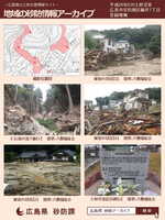 地域の砂防情報アーカイブ災害伝承パネル
