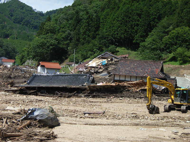 局地的な豪雨による土砂災害（庄原市、平成22年7月16日被災）
